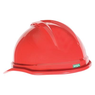 MSA V-Gard® 500 Protective Cap, 6 Point Fas-Trac, Red, 10034031