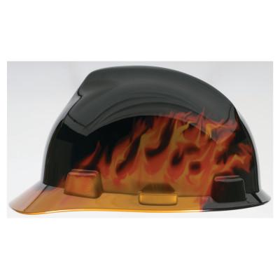 MSA Specialty V-Gard® Protective Cap, 4 Point, Cap, Black Fire, 10092015