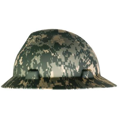 MSA Freedom Series™ V-Gard® Hard Hat, Fas-Trac Ratchet, Full Brim, Camouflage, 10104254