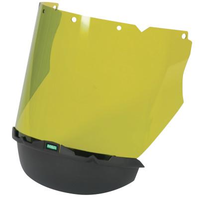 MSA V-Gard Arc Visors, Light Green, 17 1/4" x 8", 10118480