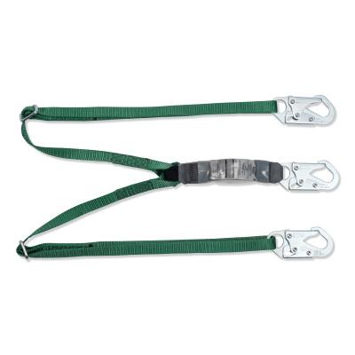 MSA V-Series Standard Twin-Leg Adjustable Shock Absorbing Lanyard, Small, 10191756
