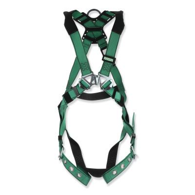 MSA V-FORM™ Full-Body Harness, Back D-Ring, Qwik-Fit™ Buckles, X-Large, 10197197