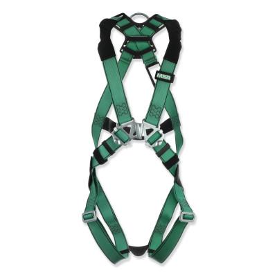 MSA V-FORM™ Full-Body Harness, Back D-Ring, Qwik-Fit™ Buckles, Standard, 10197196
