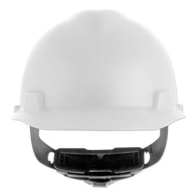 MSA V-Gard® Cap-Style Hard Hat with Fas-Trac® III Suspension, Matte, White, 10203081