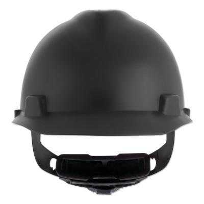MSA V-Gard® Cap-Style Hard Hat with Fas-Trac® III Suspension, Matte, Black, 10203092
