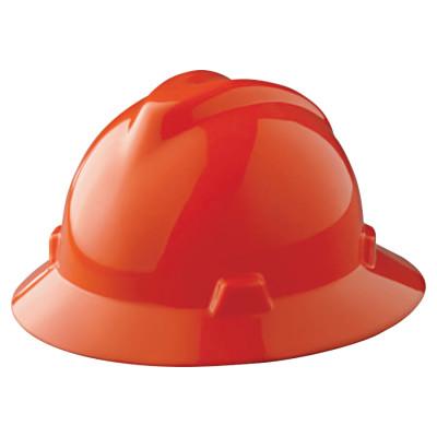 MSA V-Gard Protective Hats, Staz-On, Hat, Orange, 454734