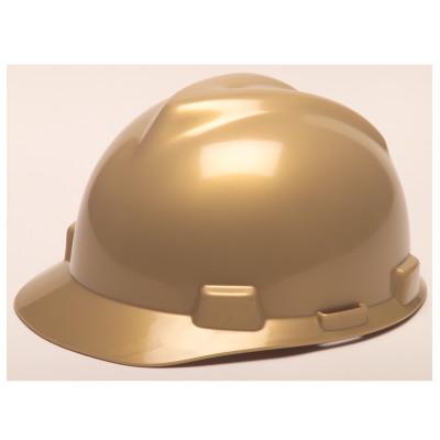 MSA V-Gard® Protective Cap, Fas-Trac Ratchet, Cap, Gold, 475365