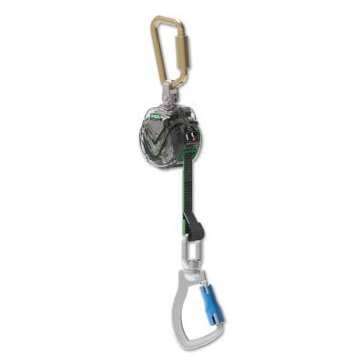 MSA Latchways Mini Personal Fall Limiter, 6', Aluminum Swivel Carabiner, 400 lb Cap, 63011-00C