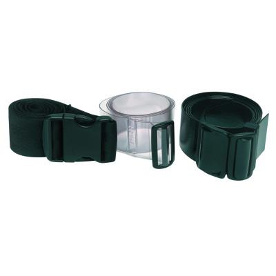 MSA Uncoated Waist Belts, Black, 52 in, 9961