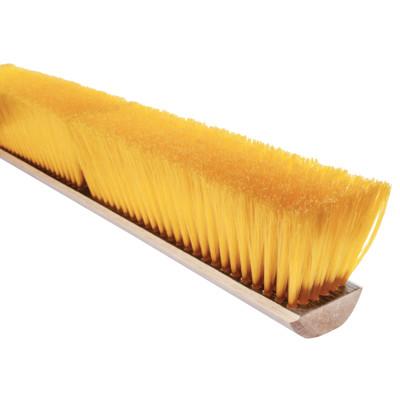 Magnolia Brush No. 19 Line Floor Brushes, 36 in Hardwood Block, 3 in Trim L, Yellow Plastic, 1936