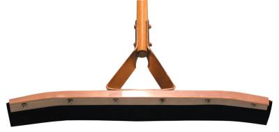 Magnolia Brush Curved Squeegee, 18 in, Rubber, Steel Bracket Handle, 4618
