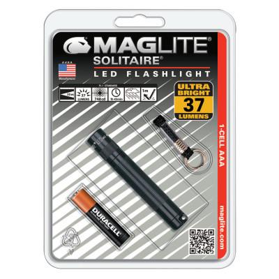 MAG-Lite?? Solitaire?? LED AAA Flashlight, AAA, 37, Black, SJ3A016