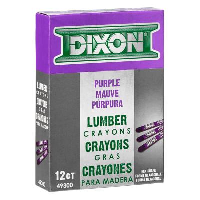 Dixon® Ticonderoga Lumber Crayons, 1/2 in X 4 1/2 in, Purple, 49300