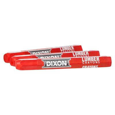 Dixon® Ticonderoga Lumber Crayons, 1/2 in X 4 1/2 in, Soft Red, 52012