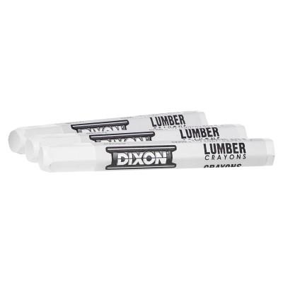 Dixon® Ticonderoga Metal Marking Crayons, 4 1/2 in Long x 7/16 in Dia, White, 63300