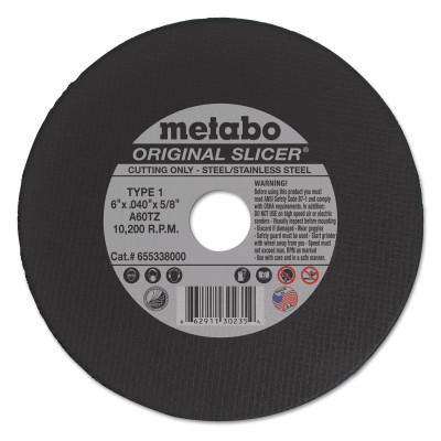 Metabo Original Slicer Wheels, Aluminum, 6 in Dia., 655338000