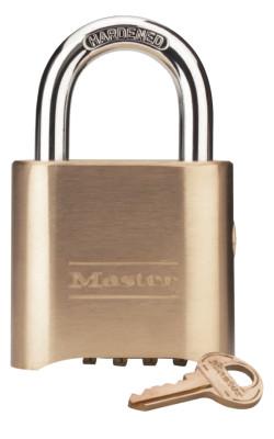 Master Lock® No. 176 & 177 Resettable Combination Locks, 5/16 in Diam., 7/8 in L X 1 in W, 176