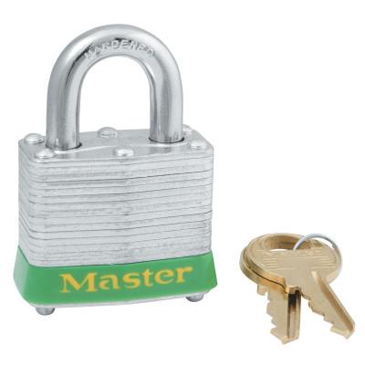 Master Lock® 4 PIN TUMBLER PADLOCK KEYED ALIKE 2" SHACK, 3KALHRED-0536