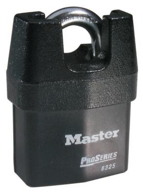 Master Lock® Pro Series High Security Padlocks-Solid Iron Shroud, 3/8" Dia, 3/4" L X 7/8" W, 6325