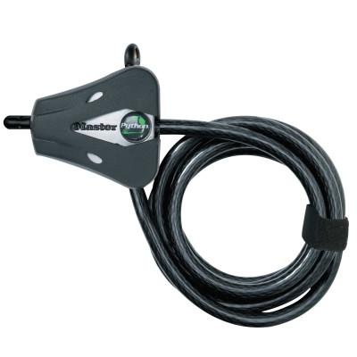 Master Lock® Python Adjustable Locking Cables, 5/16 Cable Dia, Black, 8418D