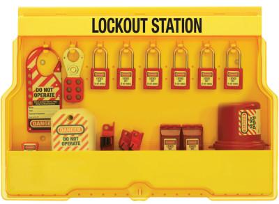 Master Lock Safety Series Lockout Stations, 22 in, Electrical, Zenex Thermoplastic, S1850E410