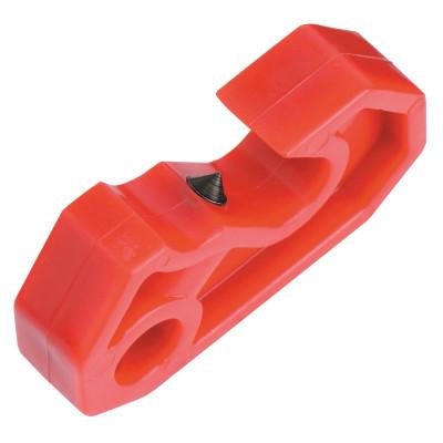 Master LockÂ® Universal Miniature Circuit Breaker Lockouts, Red, Black, S2393