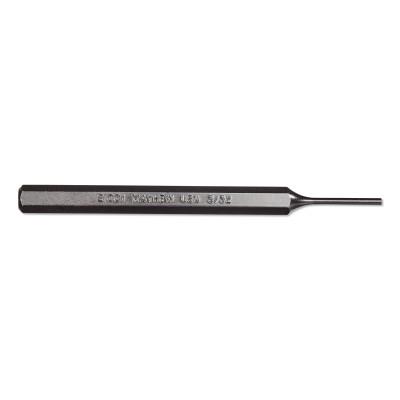 Mayhew™ Pin Punches - Full Finish, 4 1/2 in, 3/32 in tip, Alloy Steel, 21001