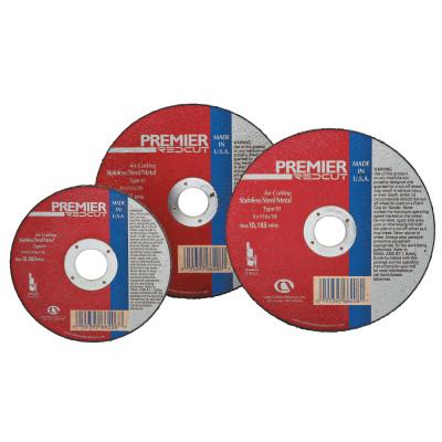 Carborundum Premiere Red Small Cut-Off Wheel, 3 in Dia, 1/32 in Thick, 3/8" Arbor, 60 Grit, 05539503861