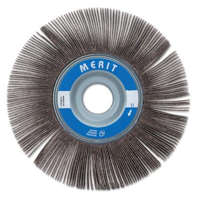 Merit Abrasives High Performance Flap Wheels, 6 in x 1/2 in, 180 Grit, 6,000 rpm, 08834123006