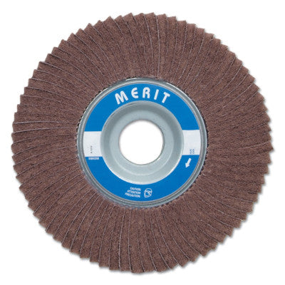 Merit Abrasives Interleaf Flap Wheels with Arbor Hole Mount, 1 in, 240 Grit, 12,000 rpm, 08834126030