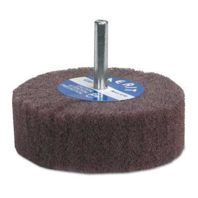 Merit Abrasives Non-Woven Flap Wheels with Mounted Steel Shank, 2 in, 120 Grit, 12,000 rpm, 08834131921
