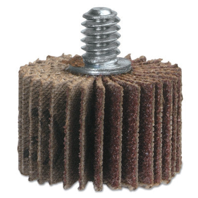 Merit Abrasives High Performance Mini Flap Wheels w/1/4"-20 Thread,2 1/2"x1",40 Grit,20,000 RPM, 08834134061