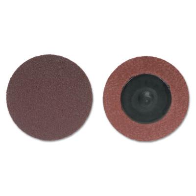 Merit Abrasives ALO Plus PowerLock Cloth Discs-Type III, Aluminum Oxide, 2 in Dia., 80 Grit, 08834164495