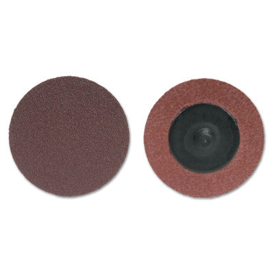 Merit Abrasives ALO Plus PowerLock Cloth Discs-Type III, Aluminum Oxide, 3 in Dia., 50 Grit, 08834164500
