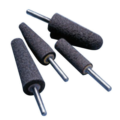 Saint-Gobain NorZon Resin Bond Mounted Points, 3/4 in Dia, 2 1/2 in Thick, 24 Grit Zirconia, 61463616457