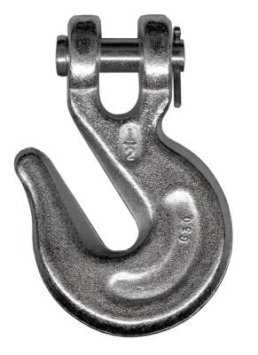 CM Columbus McKinnon Big Orange Grade 43 Clevis Grab Hooks, 1/4 in, 2,600 lb, Clear, M804L