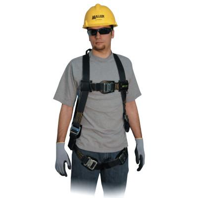 Honeywell Non-Stretch Harness, Back D-Ring, Kevlar, Tongue Legs, Mating Chest, 3X-Large, 850KQC/XXXLBK