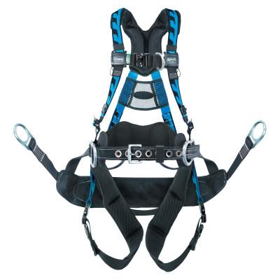 Honeywell AirCore Tower Climb Harns w/ Bosun Chair, Frnt & Side D-Rings, Univ - L/XL Blue, AAT-QCBCUB