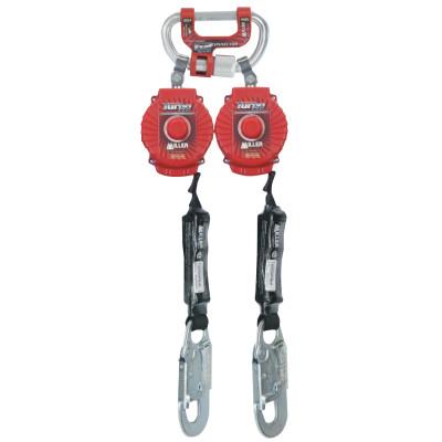 Honeywell Twin Turbo Fall Protection System With G2 Connector, 6 ft, 3,600 lb, Red, MFLC-3-Z7/6FT