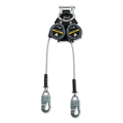 Honeywell TurboLite™ Edge Twin Leg Personal Fall Limiter, 9 ft, Aluminuml Snap Hooks, MFLEC2-11/9FT