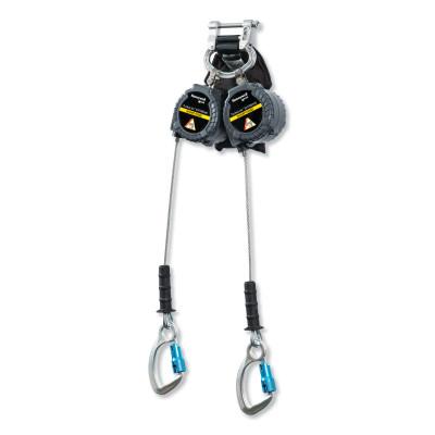 Honeywell TurboLite™ Edge Twin Leg Personal Fall Limiter, 11 ft, Steel Snap Hooks, MFLEC2-20/11FT