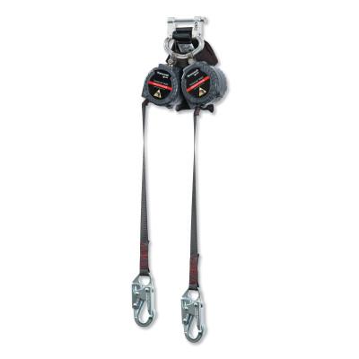 Honeywell TurboLite™ Edge Personal Fall Limiter, Twin Leg, Steel Rebar Hooks, 9 ft, MFLEW2-4/9FT
