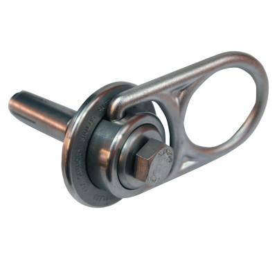 Honeywell Swivel Anchor with D-Ring, 5K Stainless Steel Plated, Concrete Mounting Hardware, RACSWS100C-316