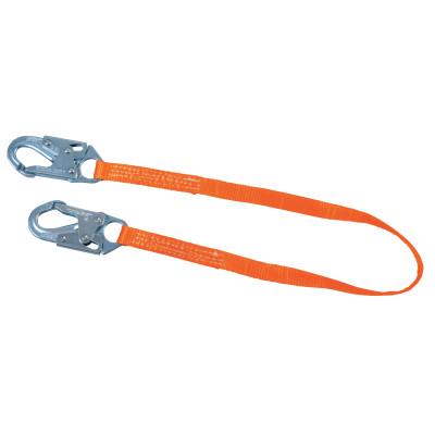 Honeywell Titan II Positioning/Restraint Web Lanyards, Lock Snap Hook,1 Leg, Orange, 6 ft, T9111W-Z7/6FTAF