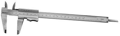 Mitutoyo Series 531 Vernier Calipers with Thumb Clamp, 0 -8 in/200 mm, Hardened  Steel, 531-129