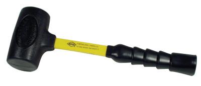 Nupla® Power Drive Dead Blow Hammers, 1 lb Head, 12 1/2 in Handle, Yellow, 10-010
