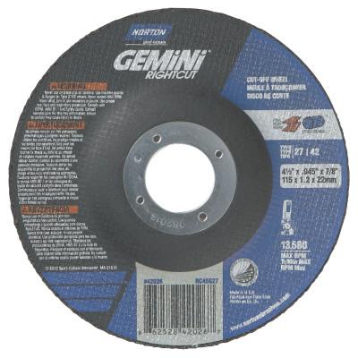 Saint-Gobain Grinding Wheel, Aluminum Oxide, 3 in Dia, 3/8 in Arbor, 24 Grit, 66252842179