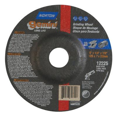 Saint-Gobain Gemini Cut-Off Wheel, Type 27, 5 in Arbor, 66252843598