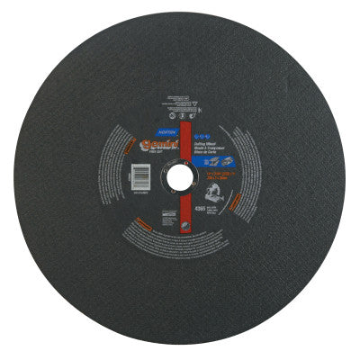 Saint-Gobain Gemini Chop Saw Reinforced Chopsaw Wheel, 14 in Dia, 7/64 in Thick, Alum. Oxide, 66253306627