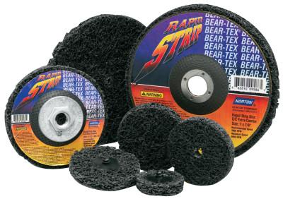 Saint-Gobain Bear-Tex Rapid Strip Discs, Silicon Carbide, 4 in Dia., Type 3, Extra Coarse, 66261016580